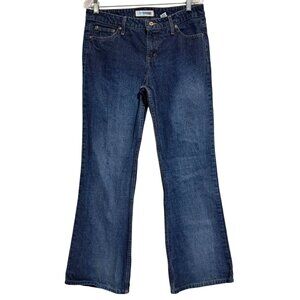 Y2K Flare Jeans Canyon River Blues Womens Juniors Size 13 Dark Wash 100% Cotton‎